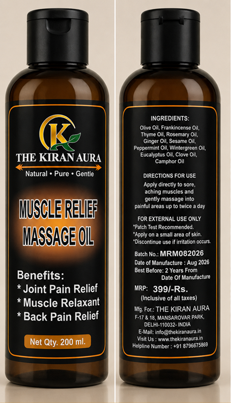 Muscle Relief Body Massage Oil